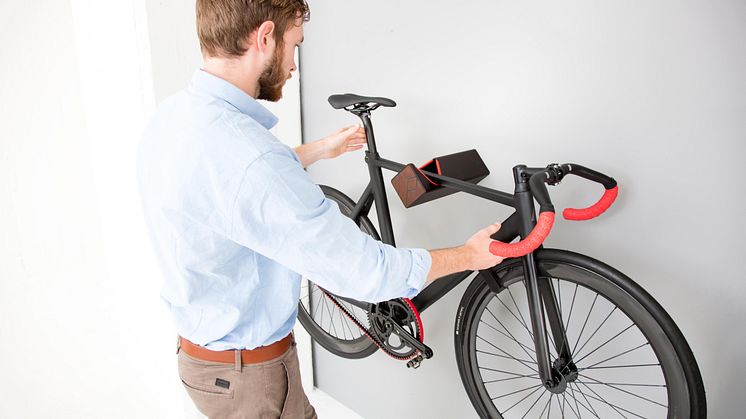 Mit Style an die Wand - das D-Rack von Parax ist  die Lösung für designbewusste Radfahrer