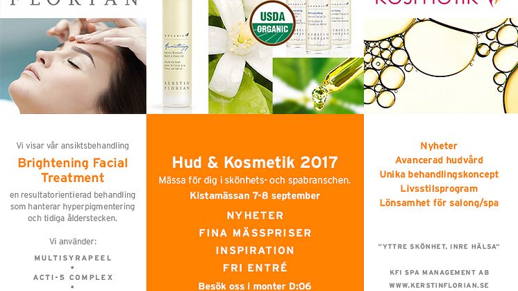 Träffa oss på Hud & Kosmetik!