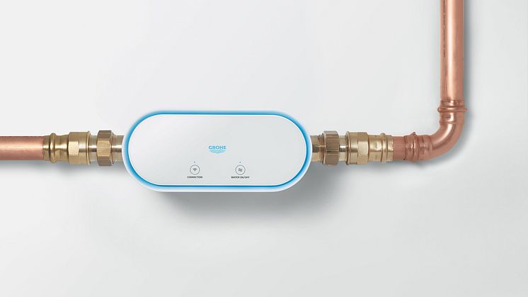 GROHE Sense Guard havaitsee vesivuodon heti ja sulkee veden automaattisesti.