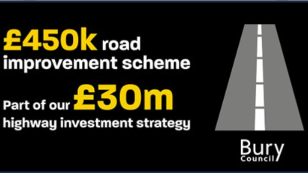Pilsworth Road to be resurfaced next week