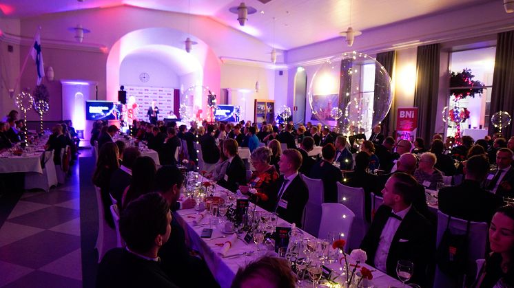 BNI Gaala 2023 tunnelmaa
