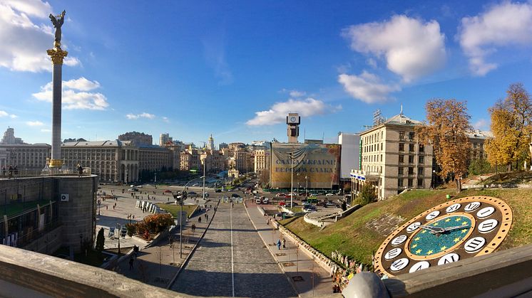 Maidan square, inaugurated soon after the Revolution of Dignity in 2014, is still a symbol of citizens’ sacrifices in challenging corruption. Photo: Oksana Huss