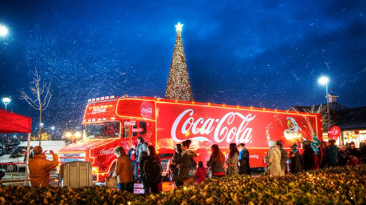 The Coca-Cola truck is coming to town...