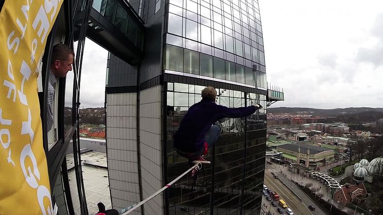 Invigning av Nordic Outdoor på highline