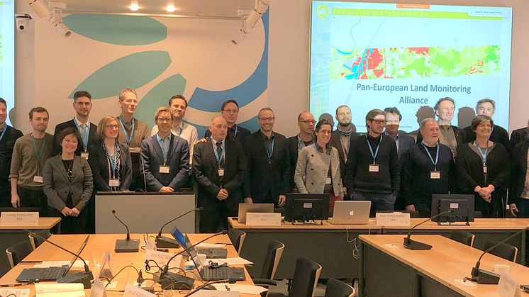 CLC+ Backbone consortium together with EEA, EAGLE and ETC ULS teams  (photo: M. Probeck, GAF)