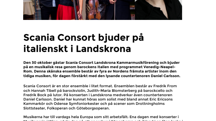 Scania Consort bjuder på italienskt i Landskrona