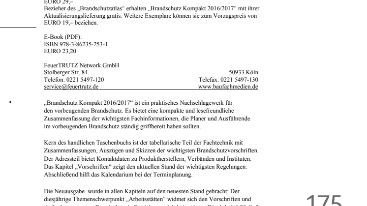 Brandschutz Kompakt 2016/2017
