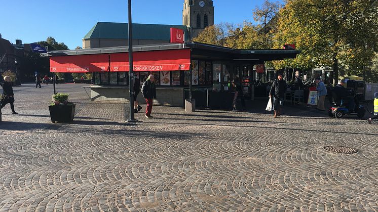 Trafikkiosken i Halmstad blir Pressbyrån