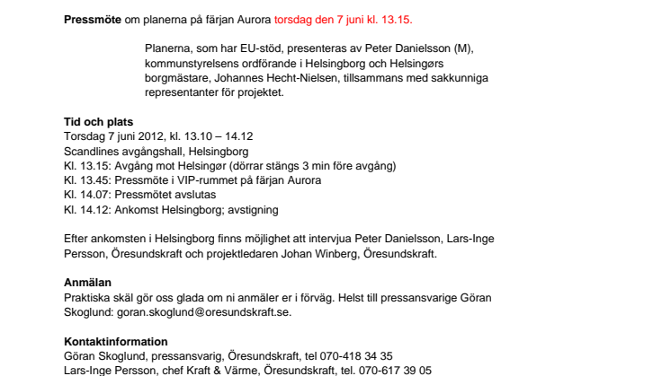 Ledning genom Öresund kan värma grannrelationerna
