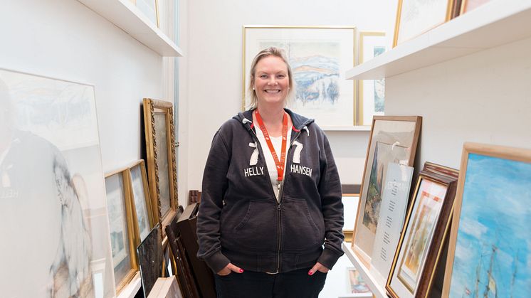 Christine Elmenhorst, butikksjef ved Fretex Alnabru