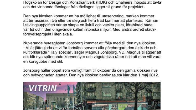 Ny kiosk på Avenyn