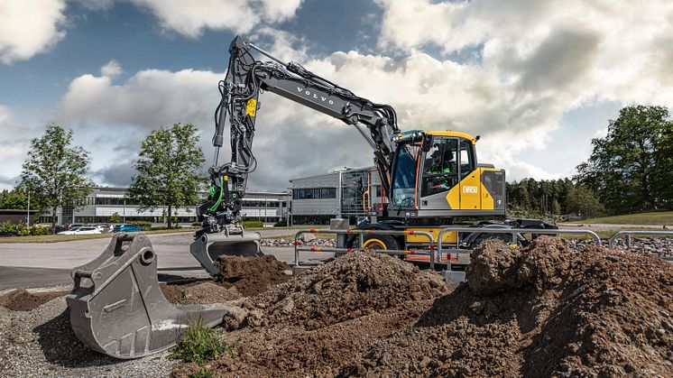 Volvo EWR150 Electric i arbete