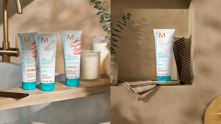 Moroccanoil lanserar ny Color Depositing Mask för glansig ytbehandling av ditt hår!