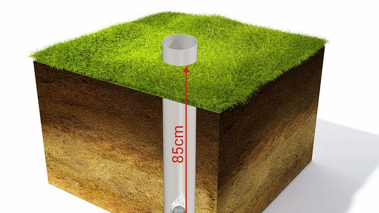 Measuring for radon in soil
