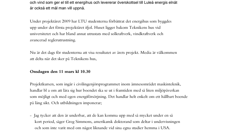 Studenter på LTU tar luft utifrån för kyla till kylskåp