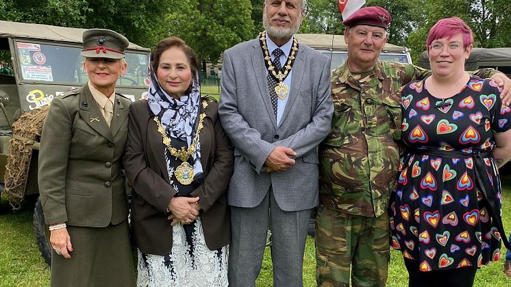 Flying the flag during Armed Forces Week