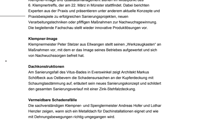 6. Klempnertreff in Münster 