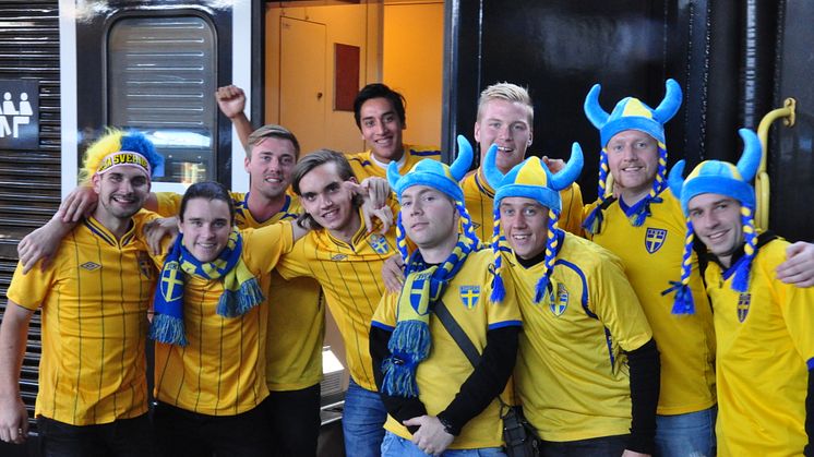 Efter chartersuccén – nytt supportertåg med SJ direkt till VM-kvalrysaren mot Portugal