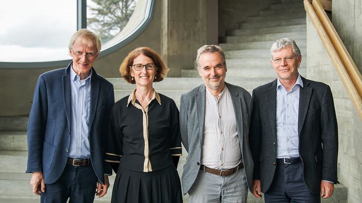 Leitung der Pädagogischen Sektion am Goetheanum: Claus-Peter Röh (bis Mitte 2021), Constanza Kaliks (ab 2022), Philipp Reubke (seit Oktober 2020) und Florian Osswald (bis Anfang 2022) (Foto: Xue Li)