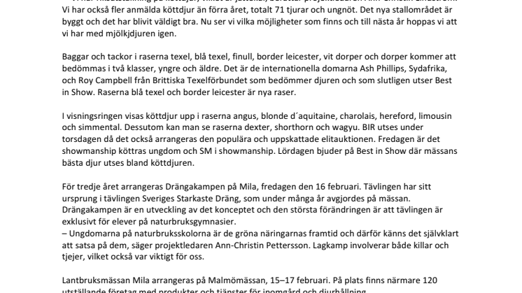 Landets bästa avelsdjur på Mila