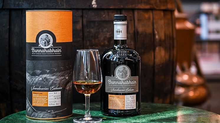 Nu lanseras Bunnahabhain Muscat Hogshead Single Cask, en tolvårig whisky som är många whiskykännares dröm. En single malt whisky av högsta kvalitet från den mytomspunna ön Islay utanför Skottlands kust. Den begränsade upplagan är endast tillägnad den