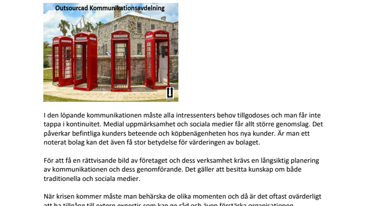 Öka kvalitén i kommunikationen – genom Outsourcad Kommunikationsavdelning 