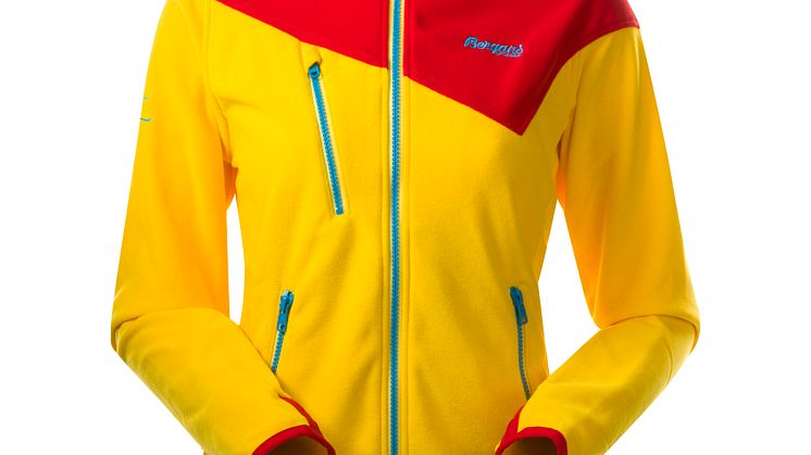 Tysnes Lady Jacket - Dandelion/Red/Br Sea Blue