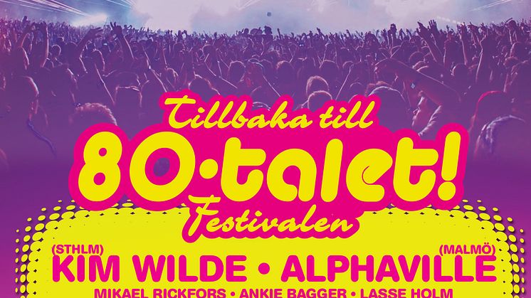 Festivalen Tillbaka till 80-talet till Malmö Arena! 