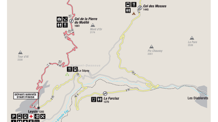 Karte Col de la Pierre du Moelle