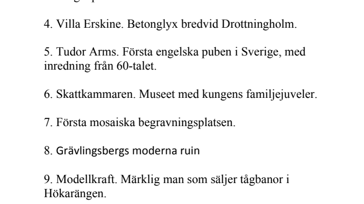 Nya Balla ställen i Stockholm. Inkluderade i nyutgåvan av boken 100 Balla ställen i Stockholm som ges ut 13 april 2015
