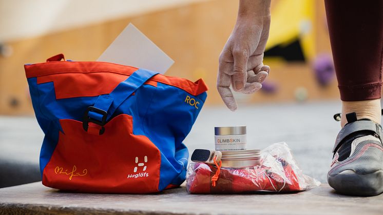 Limited edition care bag by Matilda Söderlund helps climbers patch up between adventures