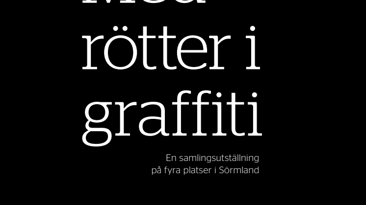 Region Sörmland satsar på graffiti i ny samlingsutställning