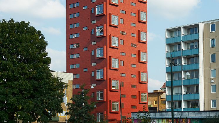 Nya huset i kvarteret Bohus har gett Dalaplan en ny siluett från söder och öster.
