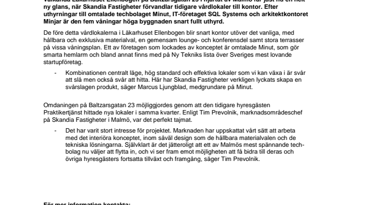 Stort intresse för Läkarhuset Ellenbogens omvandling