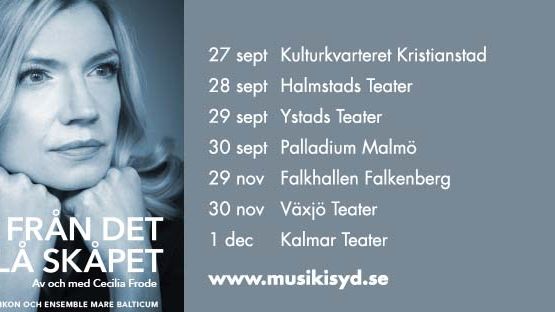 Cecilia Frode möter renässansmusiker i sin nya föreställning som har premiär på Kulturkvarteret Kristianstad 27/9.