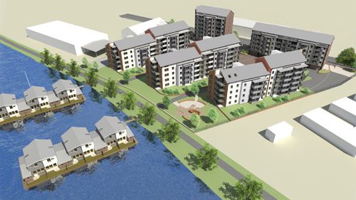 KBAB´s nybyggda och miljöcertifierade kvarter Sjögången på Orrholmen. Fläktar från ebm-papst ombesörjer ventilationen.
