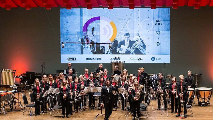 OPPRYKK: Rong Brass rykket opp i elitedivisjonen etter forrige NM. Hele tre år har korpset måttet vente på å få delta i det ypperste selskap. Foto: John Vint/NMF