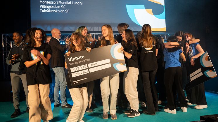 Klass 9A, BMSL i Lund tog hem segern i Spänningssökarna 2022.
