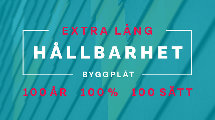 Svensk Byggplåt lägger alla resurser på hållbarhet – antar hållbarhetsförklaring 