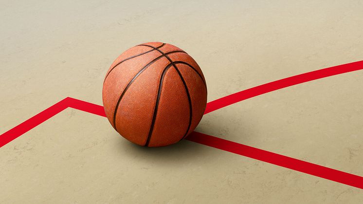 Marmoleum Sport, hanterar allt – oavsett om det är handboll, basket, friidrott eller gymnastik.