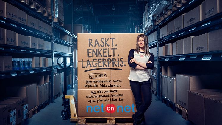 Mandag 5. februar lanserer NetOnNet sitt nye reklamekonsept