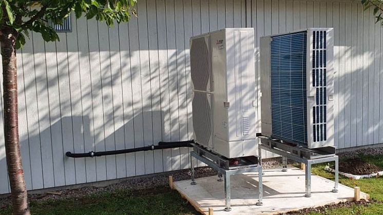 Värmepumpar sparar 70 procent energi hos BoKlok i Eslöv