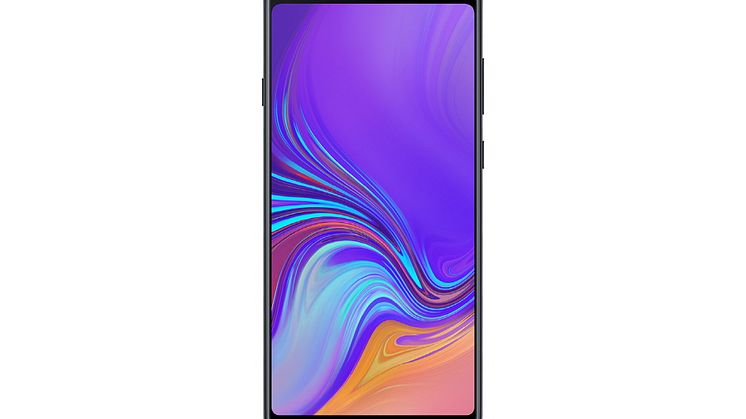 Galaxy A9_Front_Caviar Black