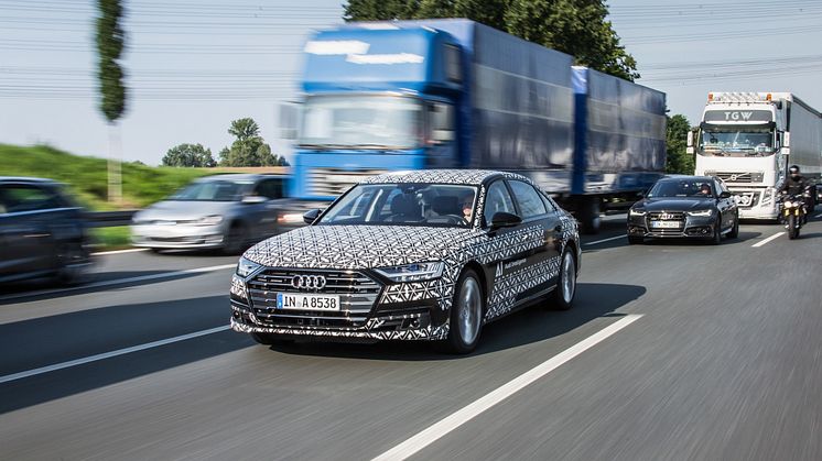 Audi A8 med AI køpilot