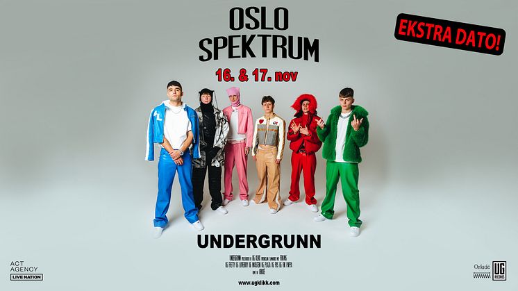 UNDERGRUNN ANNONSERER EKSTRAKONSERT I OSLO SPEKTRUM!