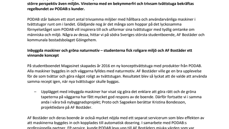 Bekymmersfri och trivsam tvättstuga  – en stor vinst på flera sätt 