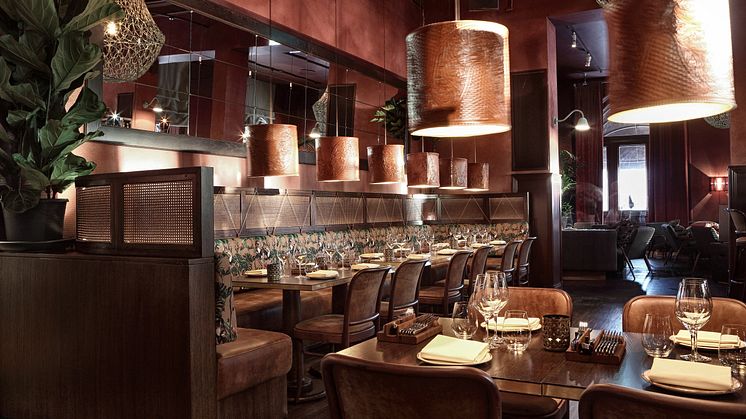 Sofa seating at Publico, Stockholm, by Stylt Trampoli