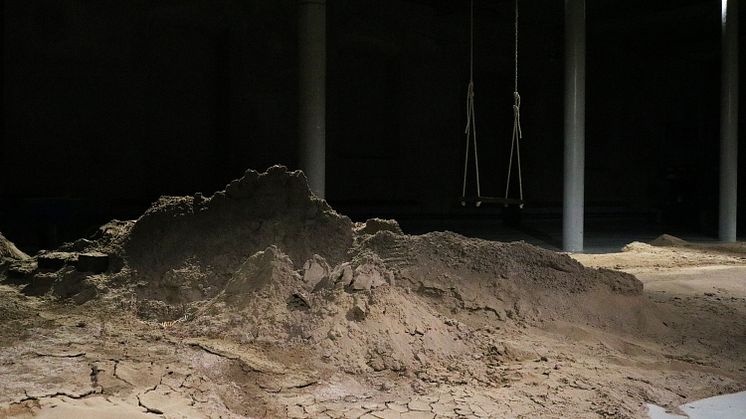 Installationsvy, utställningen Älskade älskade älskade, av Gylleboveket på Färgfabriken