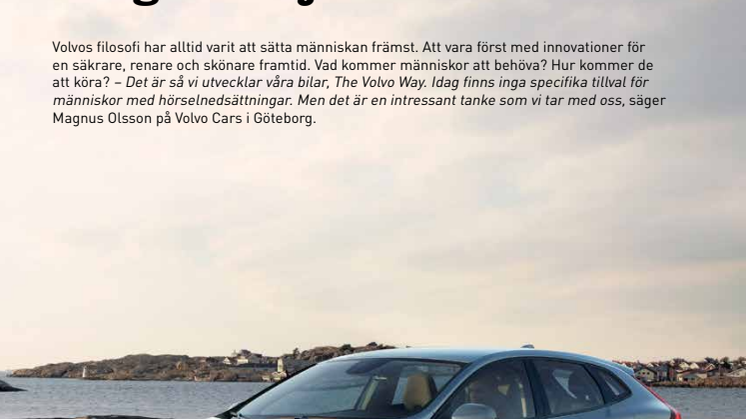 Volvo arbetar aktivt med att få ner buller och bakgrundsljud