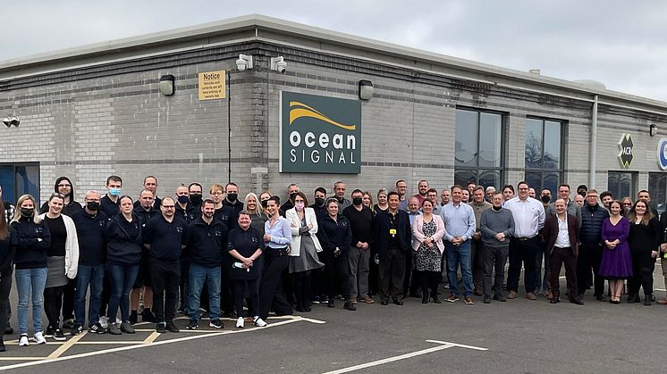 Ocean Signal - The Ocean Signal team at the company's headquarters in Margate, UK